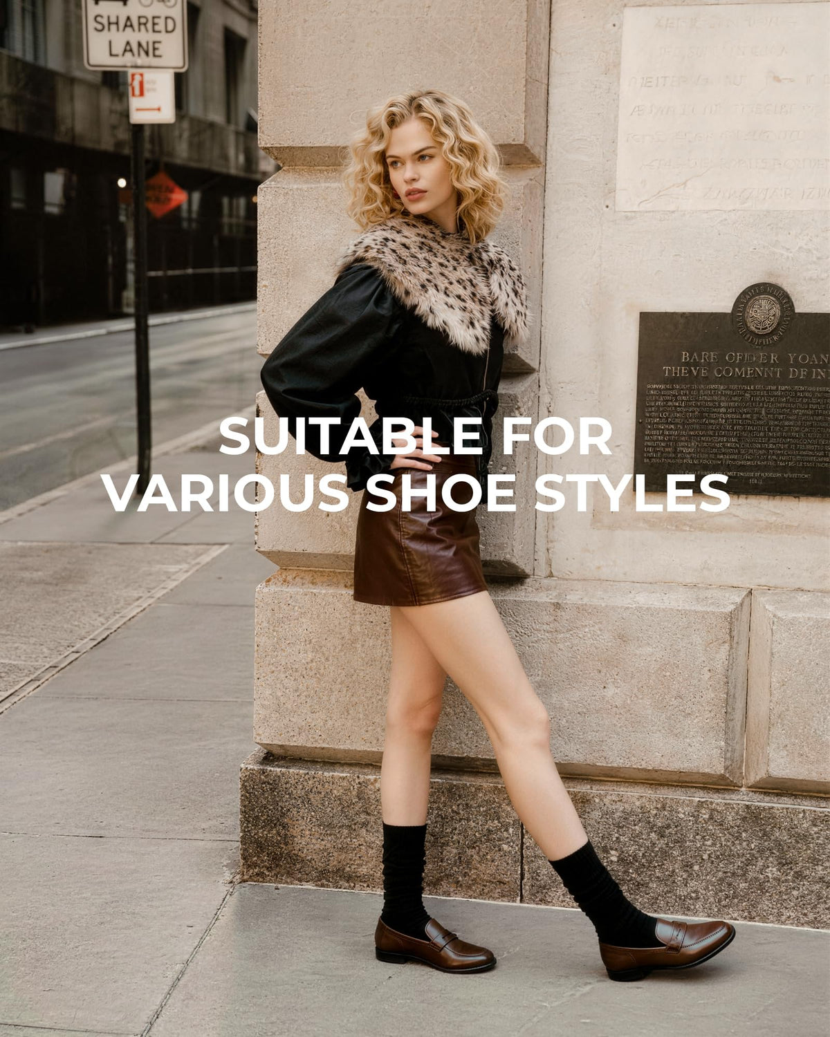 Fitrell Slouch Socks for Women, Knee High Scrunch Tube Boot Socks 3 Pairs 🍁 All In One Marketplace Canada