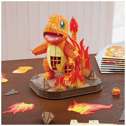 4D Build Pokémon Charmander 3D Puzzle Model Kit, Desk Décor, Shelf Display 🍁 All In One Marketplace Canada