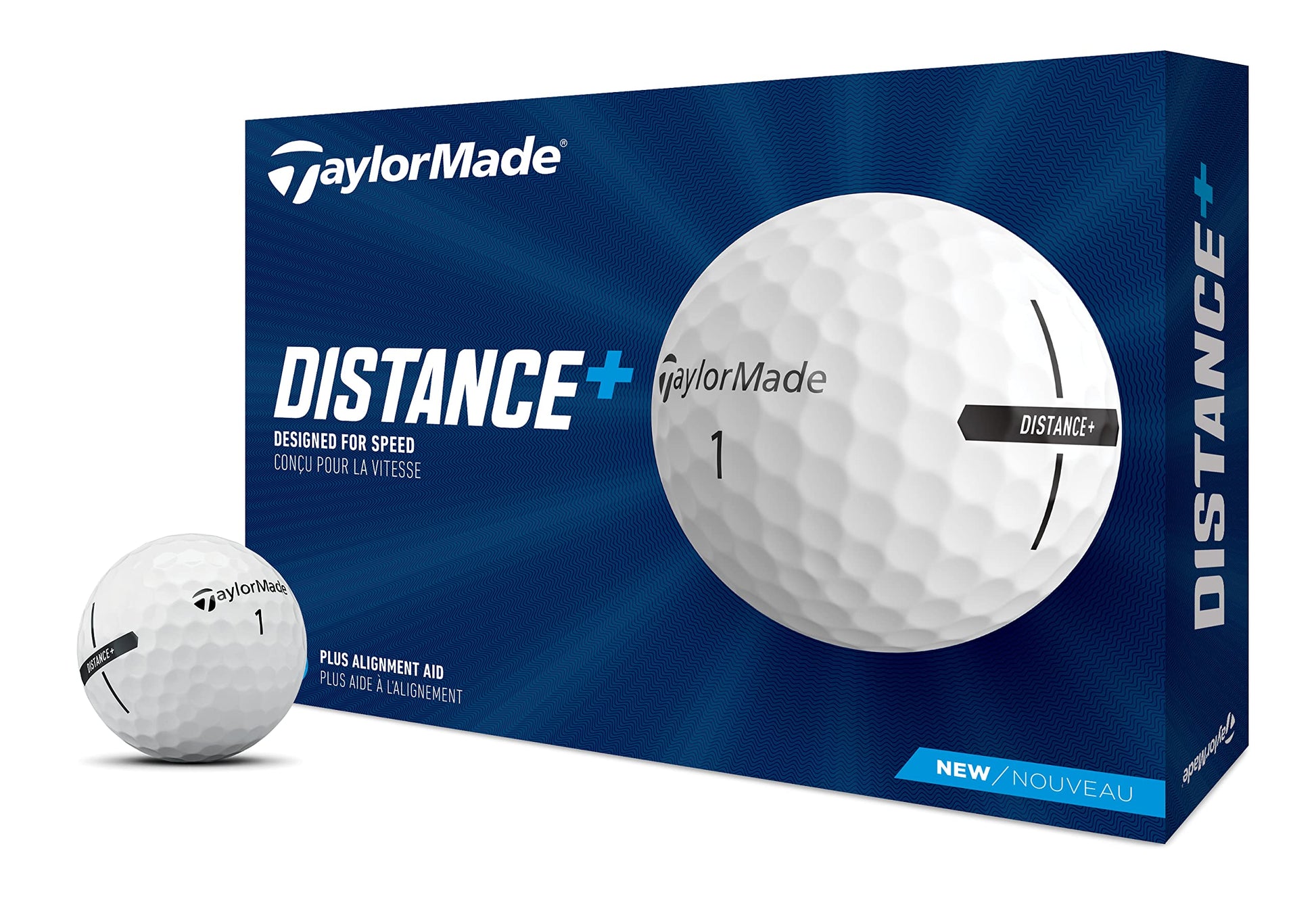 TaylorMade Distance+ Golf Balls - One Dozen