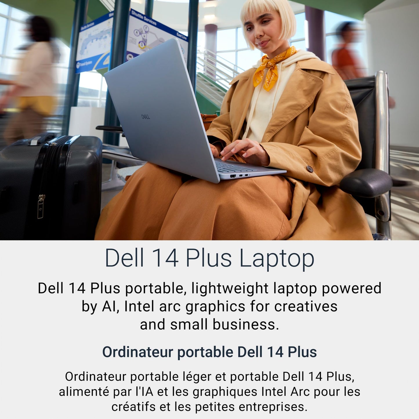Dell 14 Plus Laptop, QHD+, Intel Core Ultra 7 258V, 32GB RAM Dell