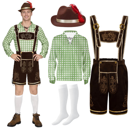 Spooktacular Creations Bavarian Oktoberfest Costume Lederhosen Men-L 🍁 All In One Marketplace Canada