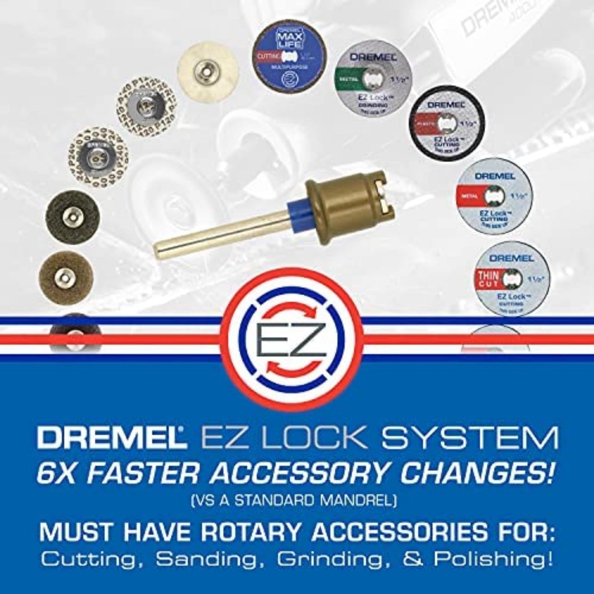 Dremel EZ456B 1 1/2-Inch EZ Lock Rotary Tool Cut-Off Wheels- Rotary Tool Cutting Accessories, Perfect for Slicing Sheet Metal and Copper Pipe, 12 Pieces Dremel
