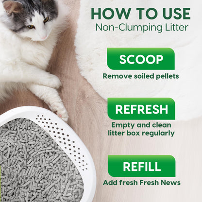 Fresh News Post Consumer Paper Pellet Cat Litter, 12-Pound 🍁 All In One Marketplace Canada