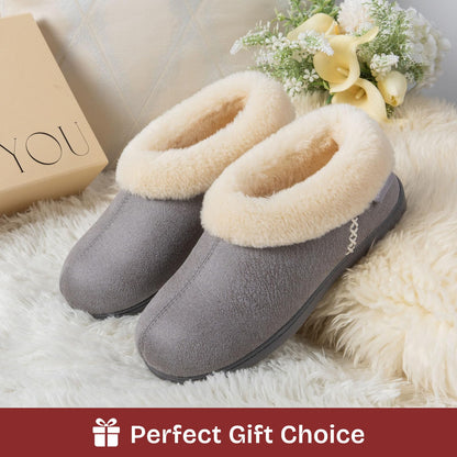 EverFoams Women's Microsuede Winter Slippers House Shoes Gray, 7-8 US 🍁 All In One Marketplace Canada
