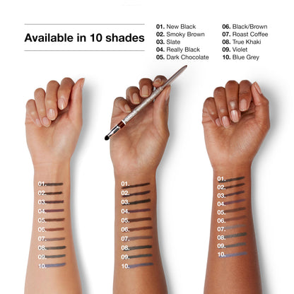 Clinique Quickliner For Eyes | Water Resistant, Smudge Resistant + Safe For Sensitive Eyes, Smoky Brown Clinique
