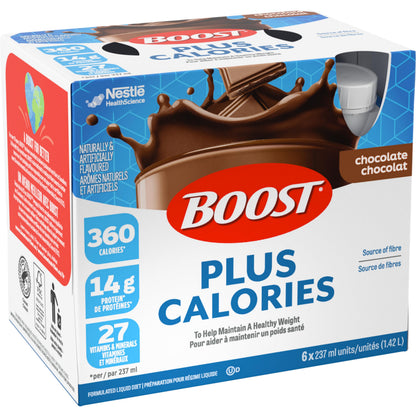 BOOST PLUS Complete Nutrition Drink – Chocolate, 24 Bottles, 6.2 kg