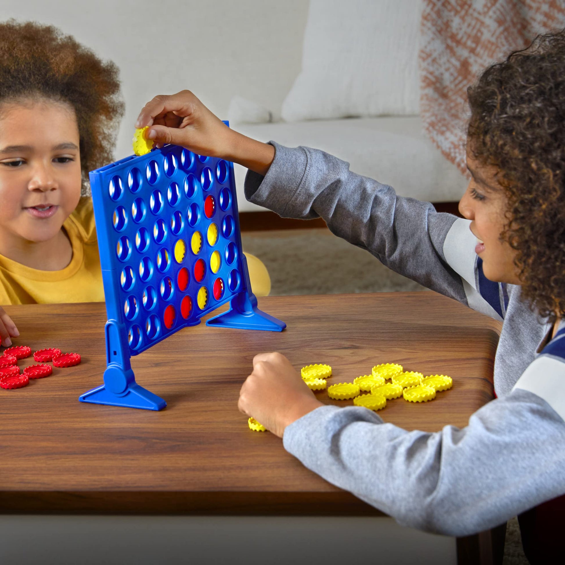 Connect 4 Classic Grid Board Game, 4 in a Row Game, Strategy Board Games for Kids, 2 Player Board Games for Family and Kids, Ages 6 and Up