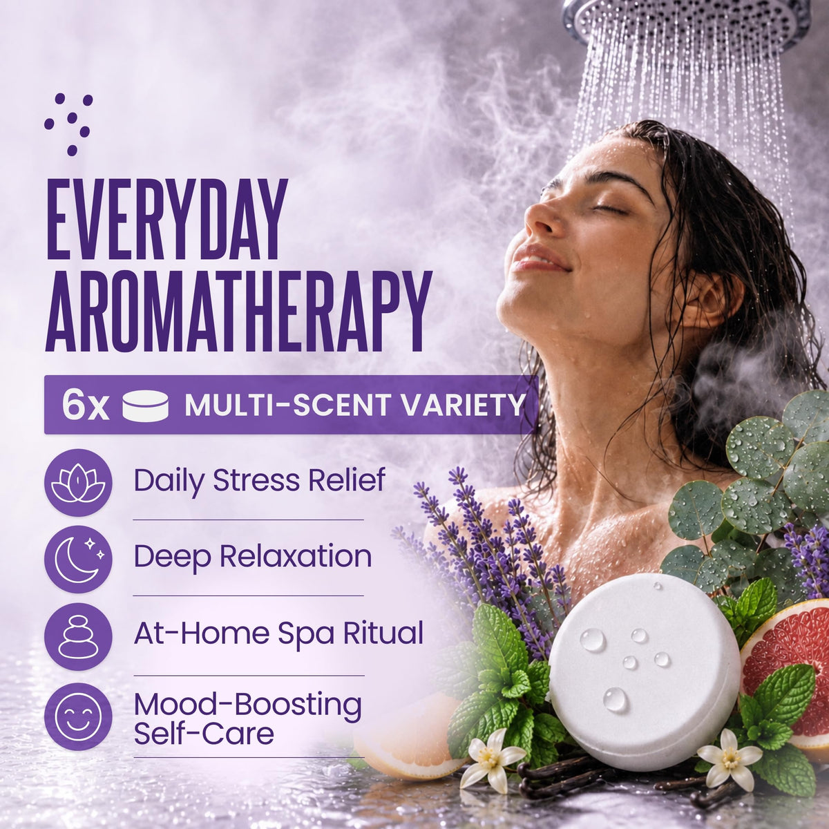 Cleverfy Shower Steamers Aromatherapy, Stocking Stuffers for Women, 6 Pack 🍁 All In One Marketplace Canada