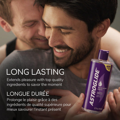 Astroglide Water Based Lube (355 mL) | Liquid Personal Lubricant, for Men, Women and Couples | Value Size - Available at All In One Marketplace Canada