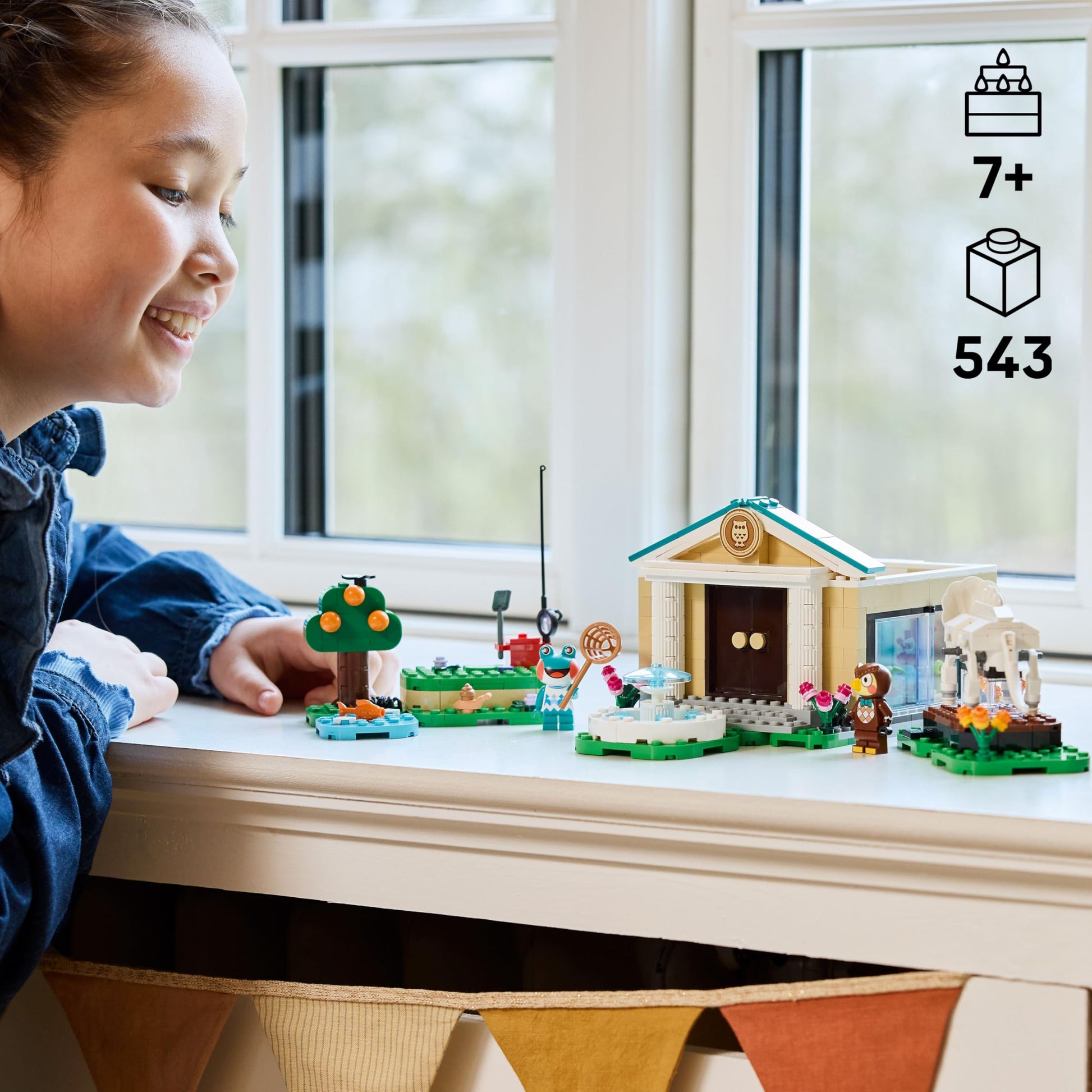 LEGO Animal Crossing Blathers’s Museum Collection Building Toy - Pretend Play Set W/2 Toy Minifigures for Girls & Boys, Ages 7+ - Building Blocks for Kids - Gift Idea for Birthdays & Gamers - 77056 LEGO