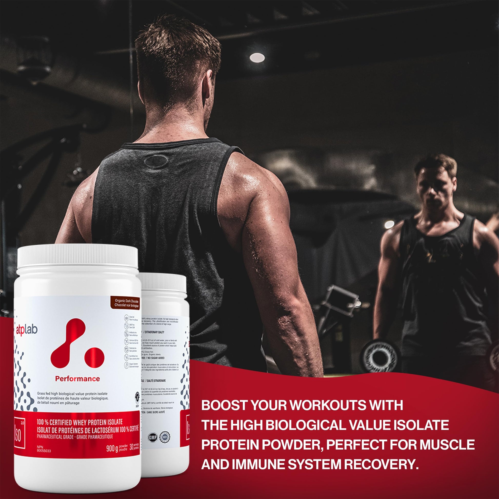 ATP LAB ISO 900g Whey Protein Isolate Powder – Chocolate – 30 Servings