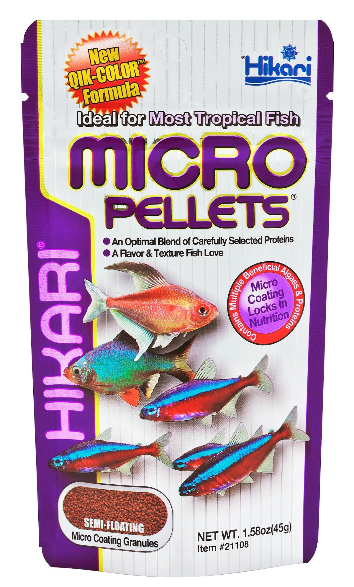 Hikari USA Inc AHK21108 Tropical Micropellets 1.58-Ounce