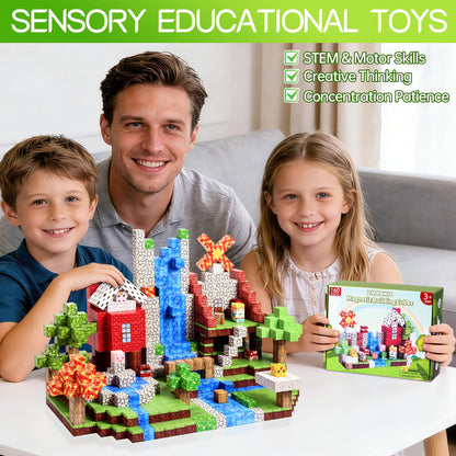 Magnetic Blocks 160pcs, Magnetic Building Cube Toys for Kids, STEM Montessori Magnet Blocks, Sensory Stacking Toy Christmas Birthday Gifts for Kids Age 3 4 5 6 7 8 9 10 🍁 All In One Marketplace Canada