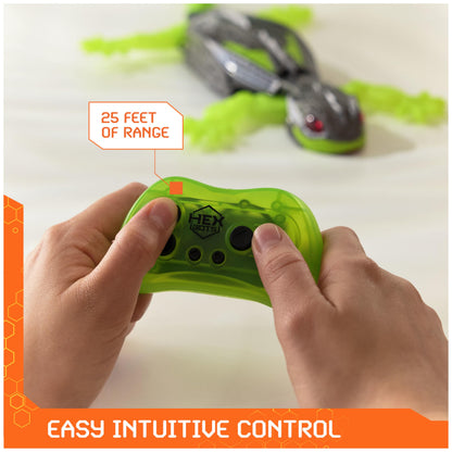 HEX Bots Wall Crawler Gecko with Official Wall Climber Technology, Rechargeable Remote Control Robot Kids Toys, Prank Toys for Boys & Girls Ages 4 & Up