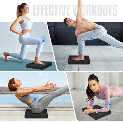 Yes4All Balance Pad, Nonslip TPE Foam Pad with Upgraded Sizes - L, XL, XXL Balance Mat for Fitness, Yoga, Pilates & Stability Training - Multicolor Options - L, Black, Single 🍁 All In One Marketplace Canada