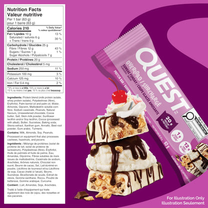 Quest Nutrition Overload Protein Bar, Sundae Funday Flavour, Protein Bars, Gluten Free, 12ct 🍁 All In One Marketplace Canada