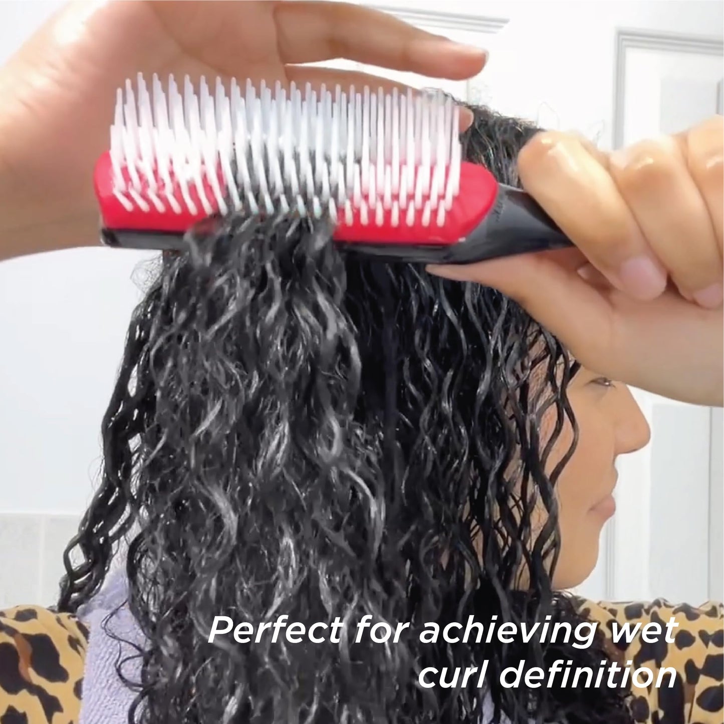 Denman D3 Original Curl Definer & Styler – 7‑Row Detangling Brush for Smooth, Defined Curls – Precision Styling Brush for Curly or Straight Hair – For Men and Women - Available at All In One Marketplace Canada
