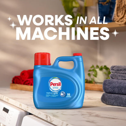 Persil TripleCare™ Coldwater Liquid Laundry Detergent, 3.72L/96 Loads Persil