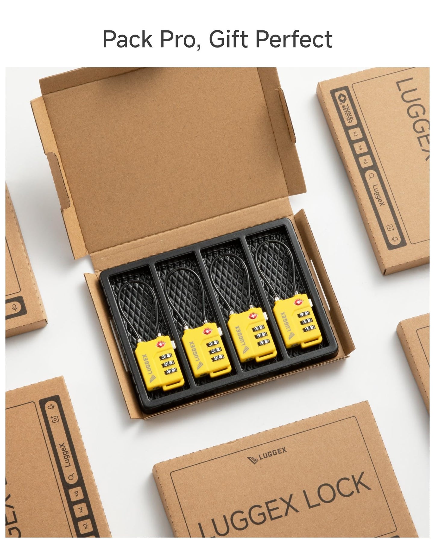 LUGGEX Luggage Lock, TSA Locks for Luggage, Suitcases Locks TSA Approved - Available at All In One Marketplace Canada