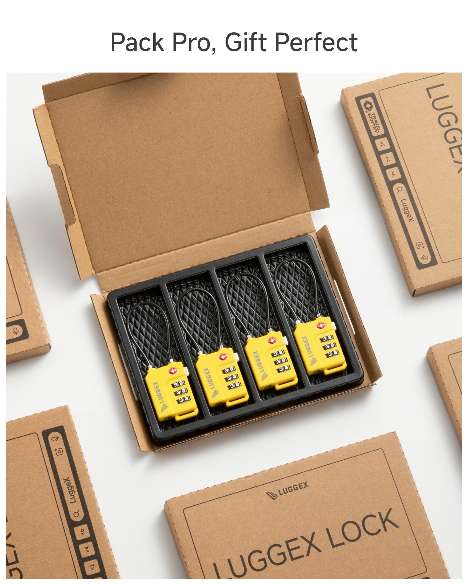 LUGGEX Luggage Lock, TSA Locks for Luggage, Suitcases Locks TSA Approved - Available at All In One Marketplace Canada