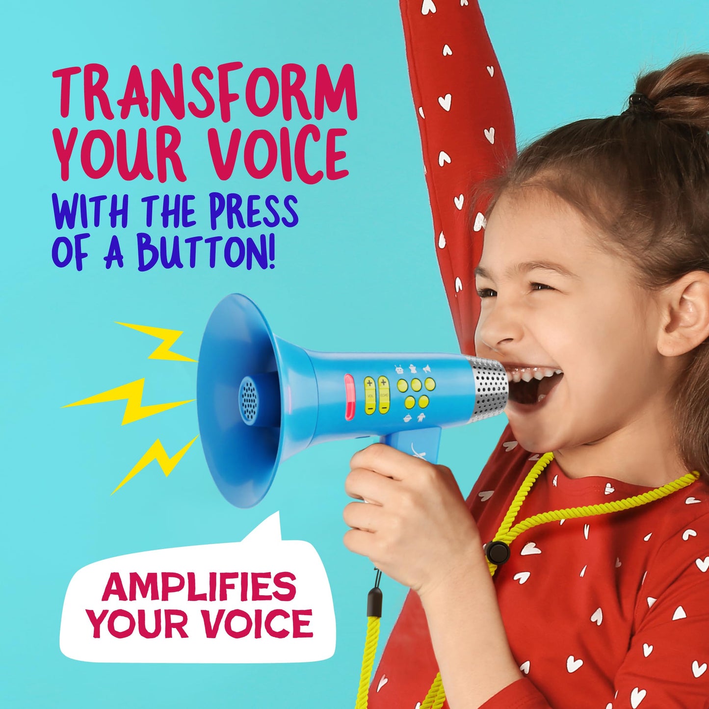 Voice Changer for Kids - Voice Changing Device for Boys & Girls Ages 3-8+ Olds - Birthday Easter Gifts for 3, 4, 5, 7, 8 Year Old Boy - Cool Outdoor Toys Gift Ideas for Kid, Toddler - Available at All In One Marketplace Canada