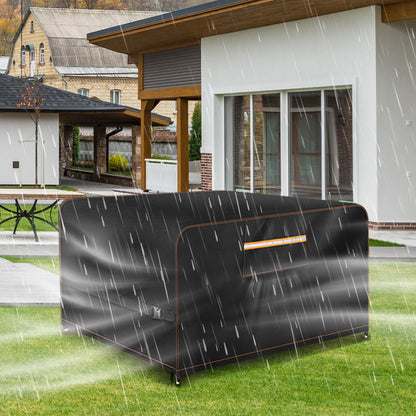 Rectangular Patio Furniture Covers Waterproof Winter with Air Vent, Handles and Buckles，420d Outdoor Furniture Covers Waterproof Winter,No Tears Anti Uv No Fading(90" L X64 W X 28" H) 🍁 All In One Marketplace Canada
