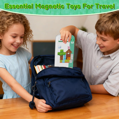 Magnetic Blocks Magnetic Building Blocks Cubes - 35PCS Tin Box Magnet Toys Travel Set STEM Educational for Kids Ages 4-8, 6-8, 8-12 Year Old Boys and Girls Birthday Christmas 🍁 All In One Marketplace Canada