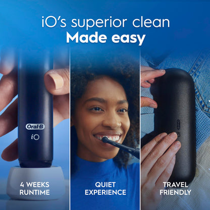 Oral-B iO2 Electric Toothbrush, for an Easy Switch to Electric, Night Black, Rechargeable Electric Toothbrushes, iO Series 2 Limited with 1 Power Toothbrush, 1 Brush Head, and 1 Travel Case 🍁 All In One Marketplace Canada