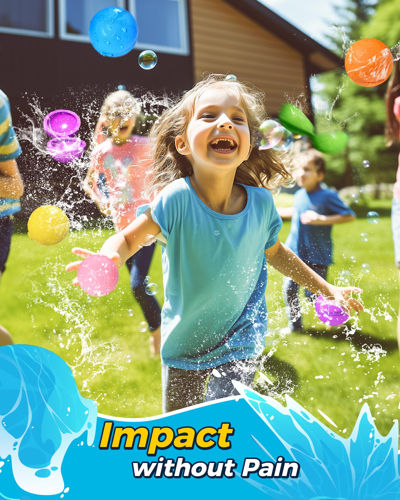 Reusable Water Bomb Balloons, Silicone Water Splash Ball with Mesh Bag, Quick Self-Sealing Water Bomb for Kids Adults Outdoor Activities Water Games Toy Outside Summer Fun Party Supplies (12Pack)