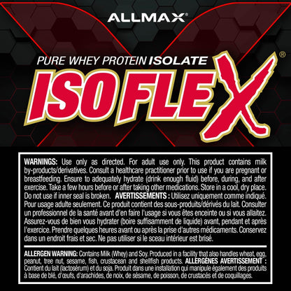 ALLMAX ISOFLEX Whey Protein Isolate, Cookies & Cream, 2 lb
