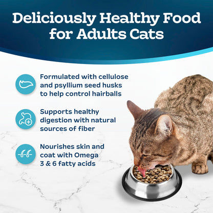 Blue Buffalo Tastefuls Chicken & Brown Rice Recipe Adult Dry Cat Food Hairball Control, Real Chicken First, Deliciously Healthy Natural Cat Food, Supports Digestive Care and Coat Health, 3.1kg Bag 🍁 All In One Marketplace Canada
