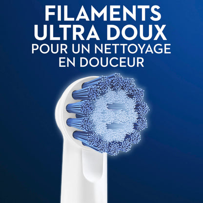 Oral-B Sensitive Gum Care, Replacement Brush Heads, 3 Counts