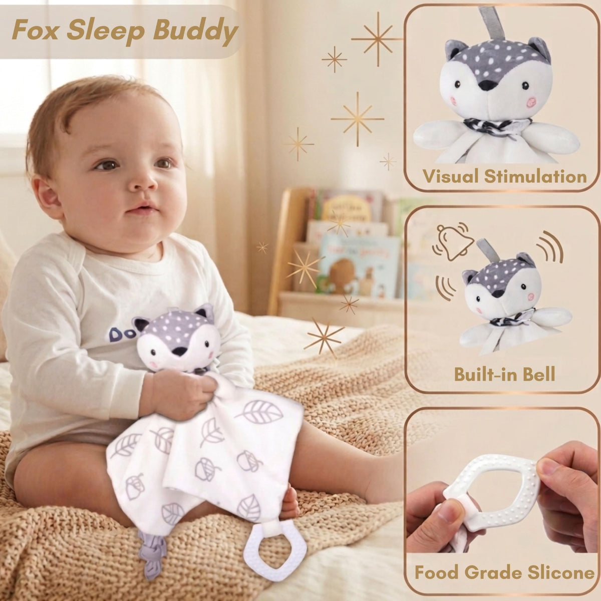 10-Piece Baby Gift Set, Ready to Gift Baby Shower Gifts Basket for Newborn Boys & Girls, Gender Neutral Newborn Essentials with Elephant Swaddle Blanket, Bibs,Wrist & Sock Rattles for Gender Reveals,Birthdays,Christmas 🍁 All In One Marketplace Canada