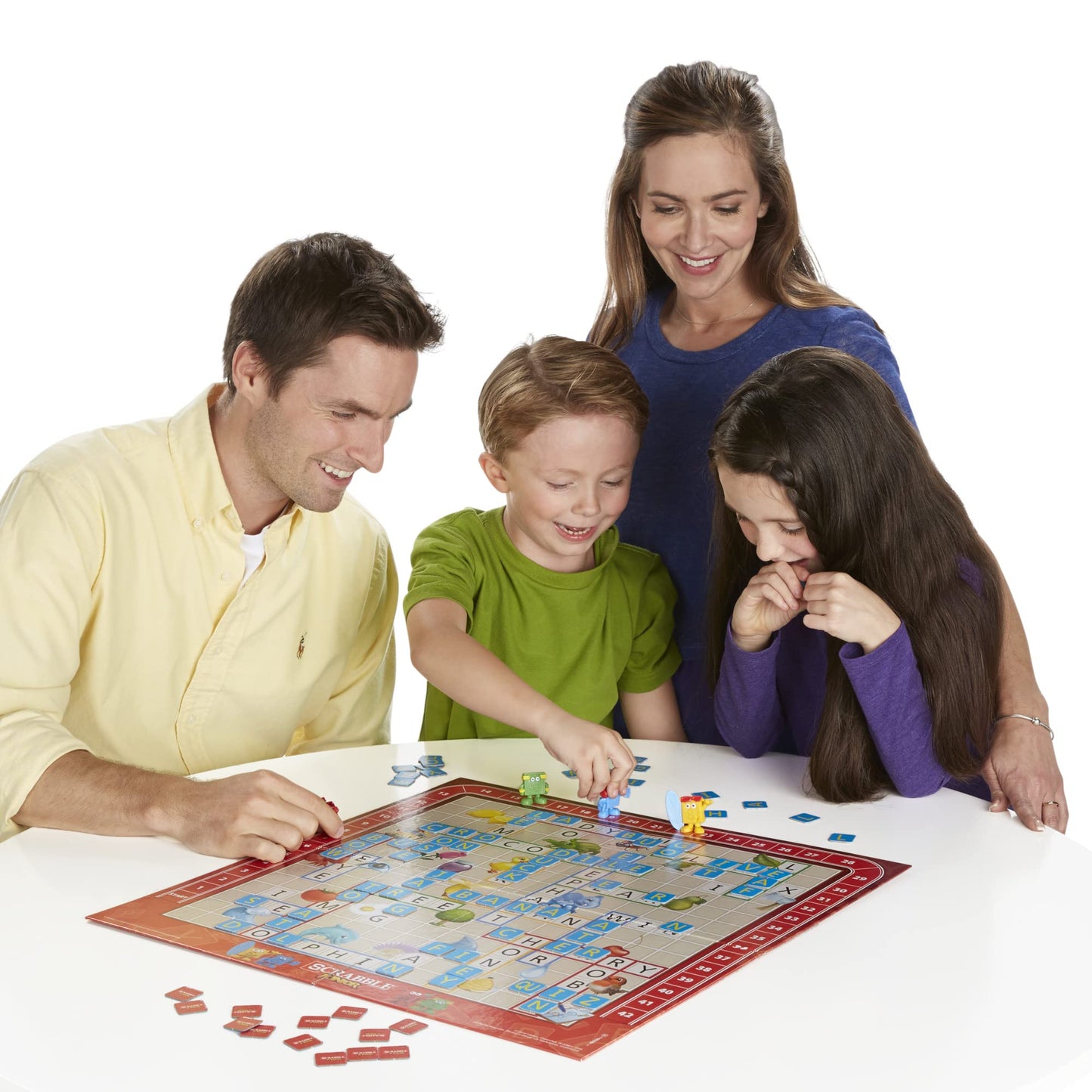 Hasbro Gaming Scrabble Junior Board Game | 2-4 Players | Family Educational Word Games for Kids | Back to School Gifts for Classroom | Ages 5+ Hasbro Gaming