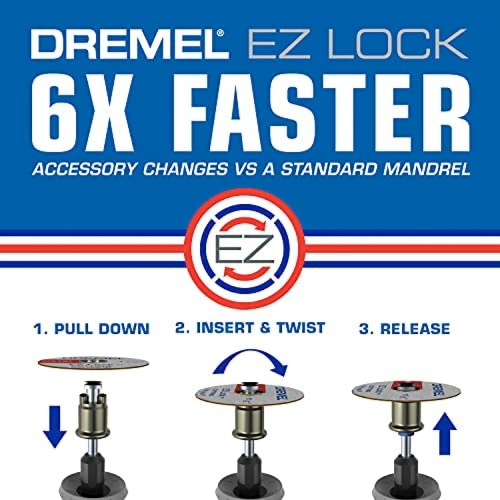 Dremel EZ456B 1 1/2-Inch EZ Lock Rotary Tool Cut-Off Wheels- Rotary Tool Cutting Accessories, Perfect for Slicing Sheet Metal and Copper Pipe, 12 Pieces Dremel
