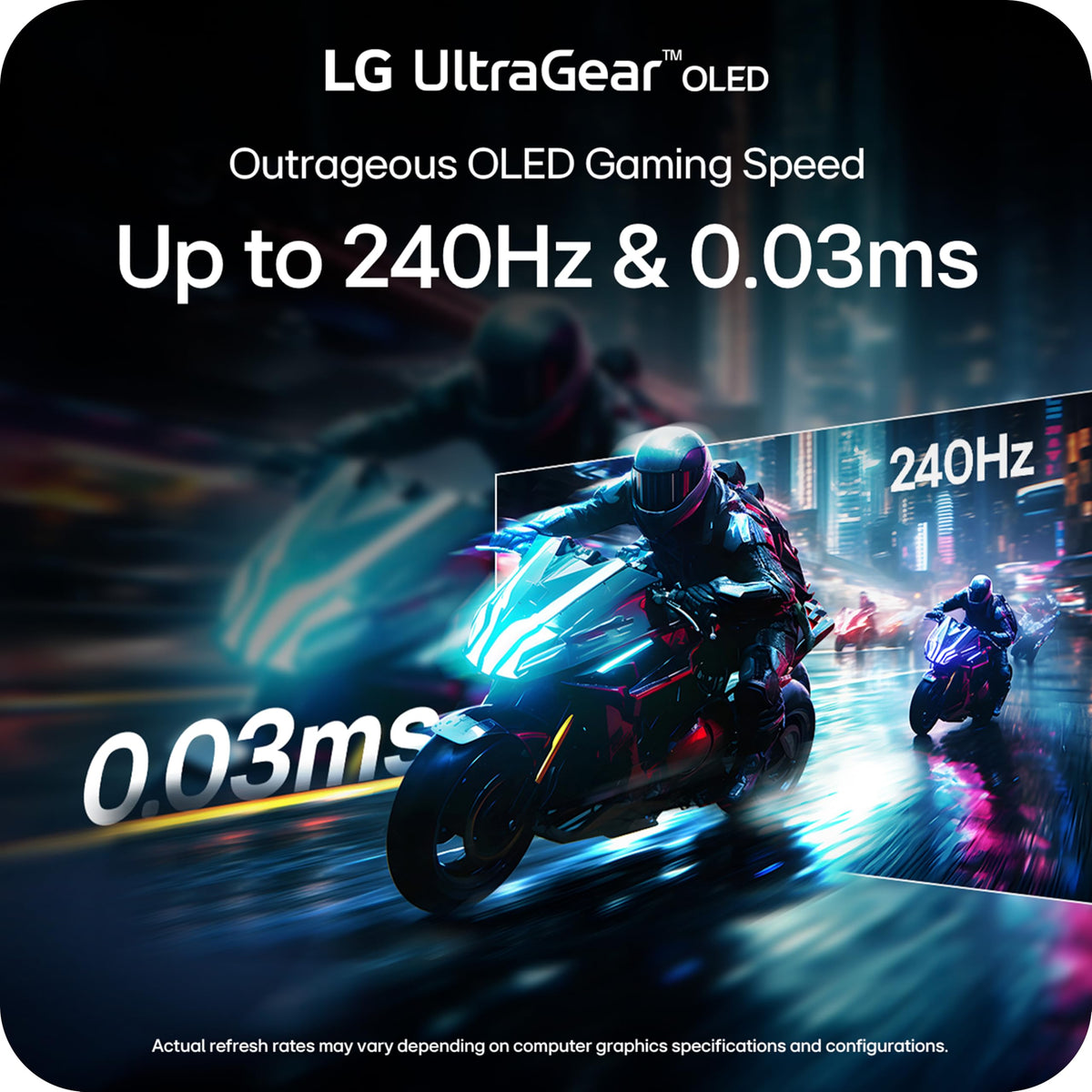 LG Ultragear 27" OLED Gaming Monitor 27GX704A-B WQHD 240Hz NVIDIA G-Sync
