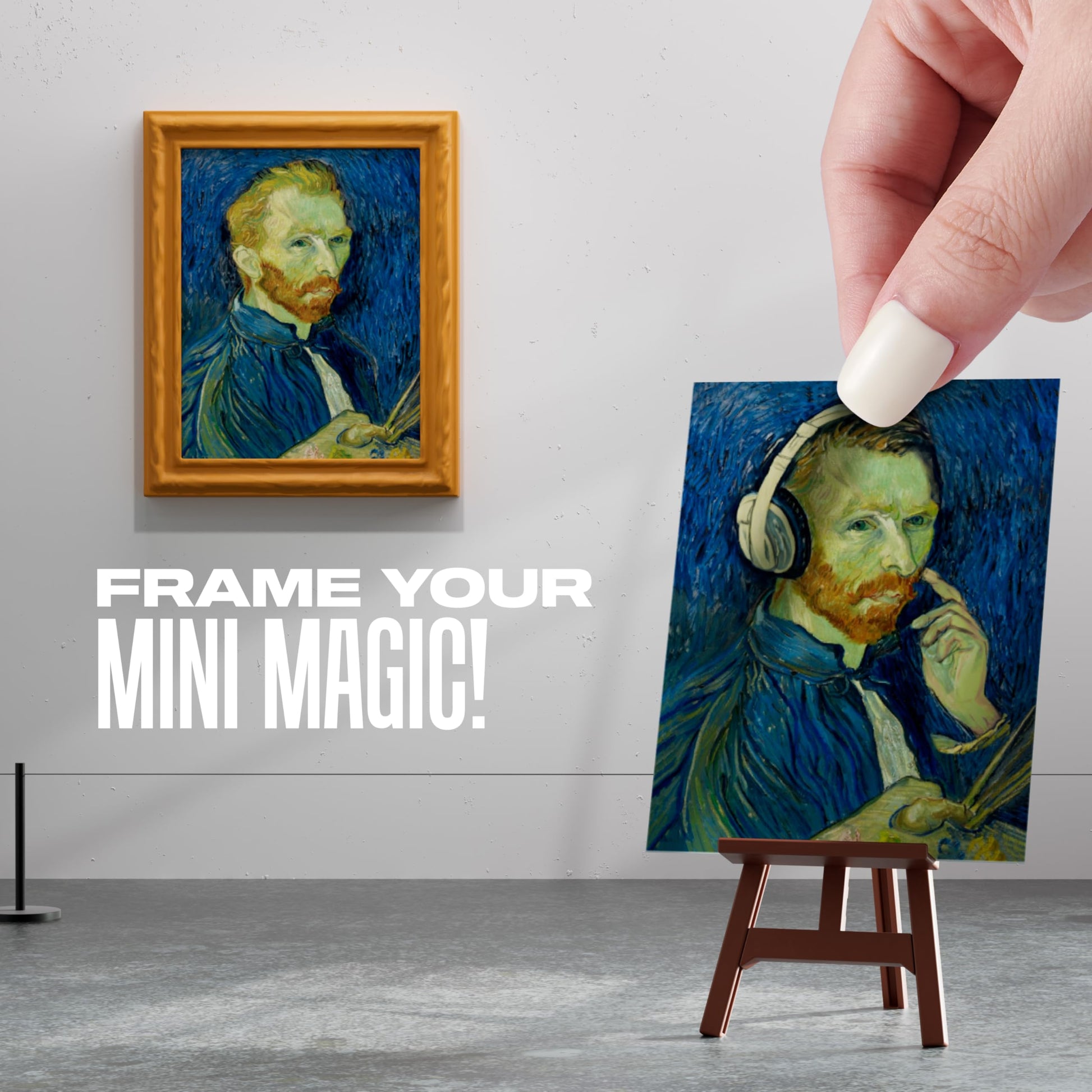 Mini Brands Create Mini Masterpieces Series 1, Capsule 2 Pack by ZURU, Real Miniature Masterpiece Creations Collectible Toy, Capsules of Mystery Famous Mini Artworks Mini Brands