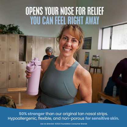 Breathe Right Nasal Strips, Extra Strength, Tan, Drug-Free Snoring Solution & Nasal Congestion Relief Caused by Colds & Allergies, Nightly Sleep, 26 Count - Available at All In One Marketplace Canada