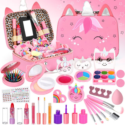 Kids Makeup Kit for Girls Toys, Teensymic Washable Girl Makeup Kit Gifts for Kids Make up Set Real Makeup for Kid Little Princess Christmas Birthday Gifts Toys for 3 -12 Year Old 🍁 All In One Marketplace Canada