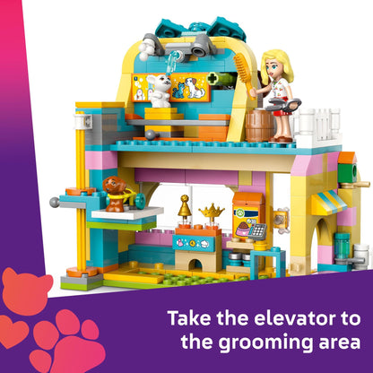 LEGO Friends Pet Accessories Shop Pretend Play Set - Building Toy for Kids, Girls and Boys, Ages 6+ - with 3 Minidolls, Toy Dog, Cat, & Rabbit - Gift Idea for Ramadan - 42650