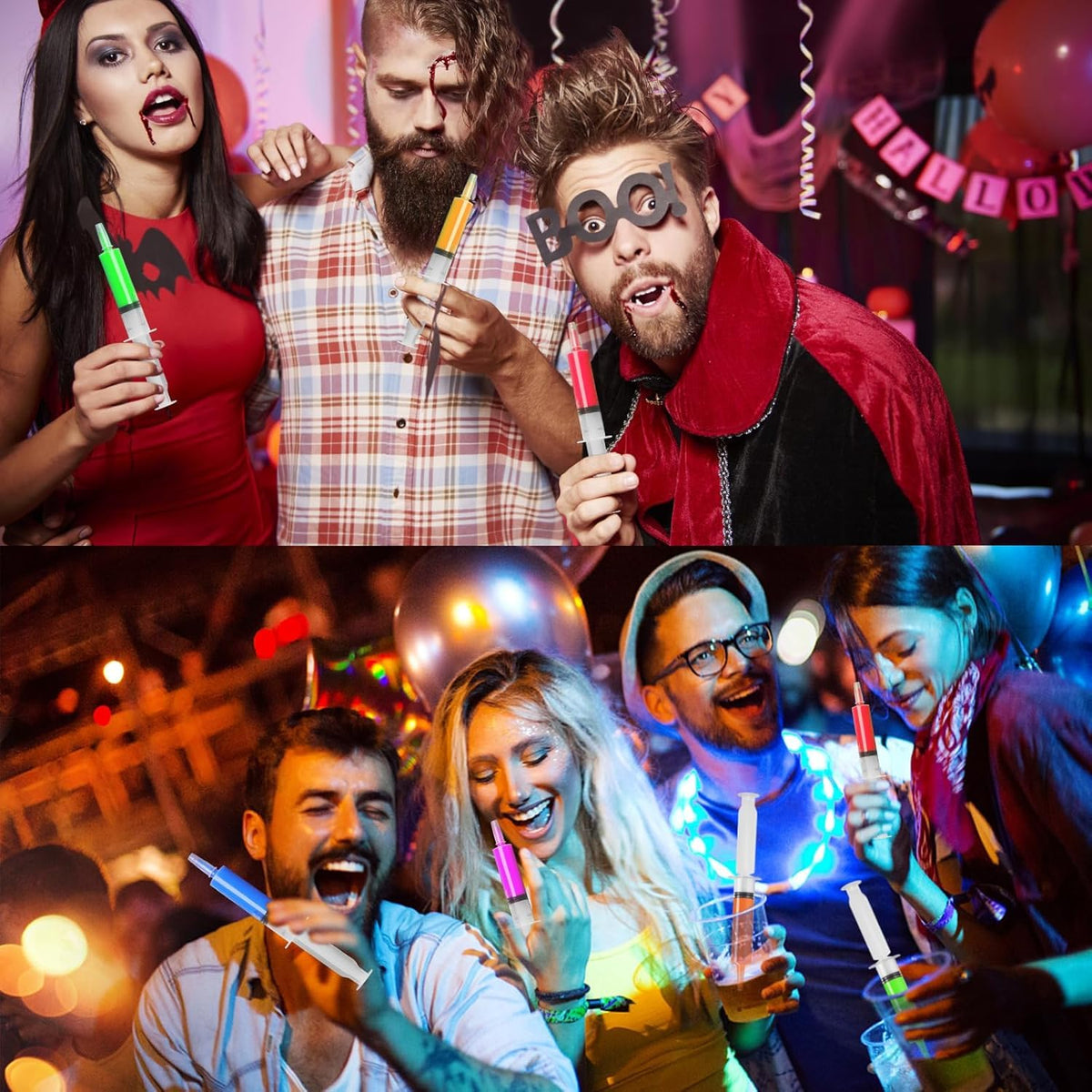 125 Pack Jello Syringes with Caps, 10ml Reusable Plastic Syringes for Party Desserts, Jelly, Pudding, Juice - BPA-Free Halloween Thanksgiving Christmas Birthday Supplies 🍁 All In One Marketplace Canada