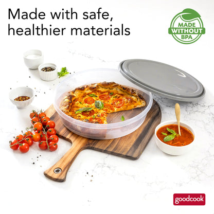 GoodCook EveryWare Extra Large 12 inch Round Container 2 pack, BPA Free