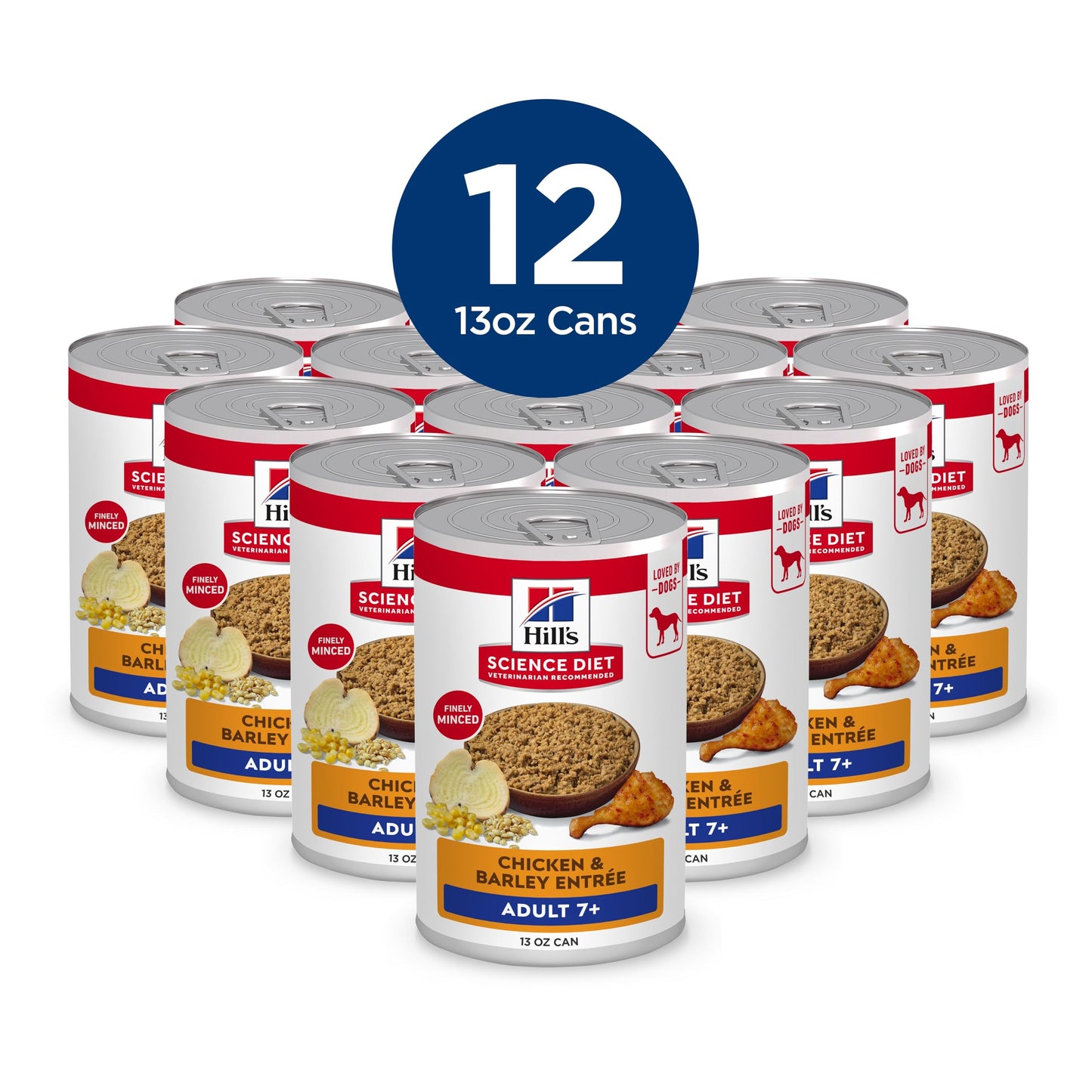 Hill's Science Diet Senior 7+ Canned Dog Food, Chicken & Barley Entrée 12 x 370 g Can 🍁 All In One Marketplace Canada