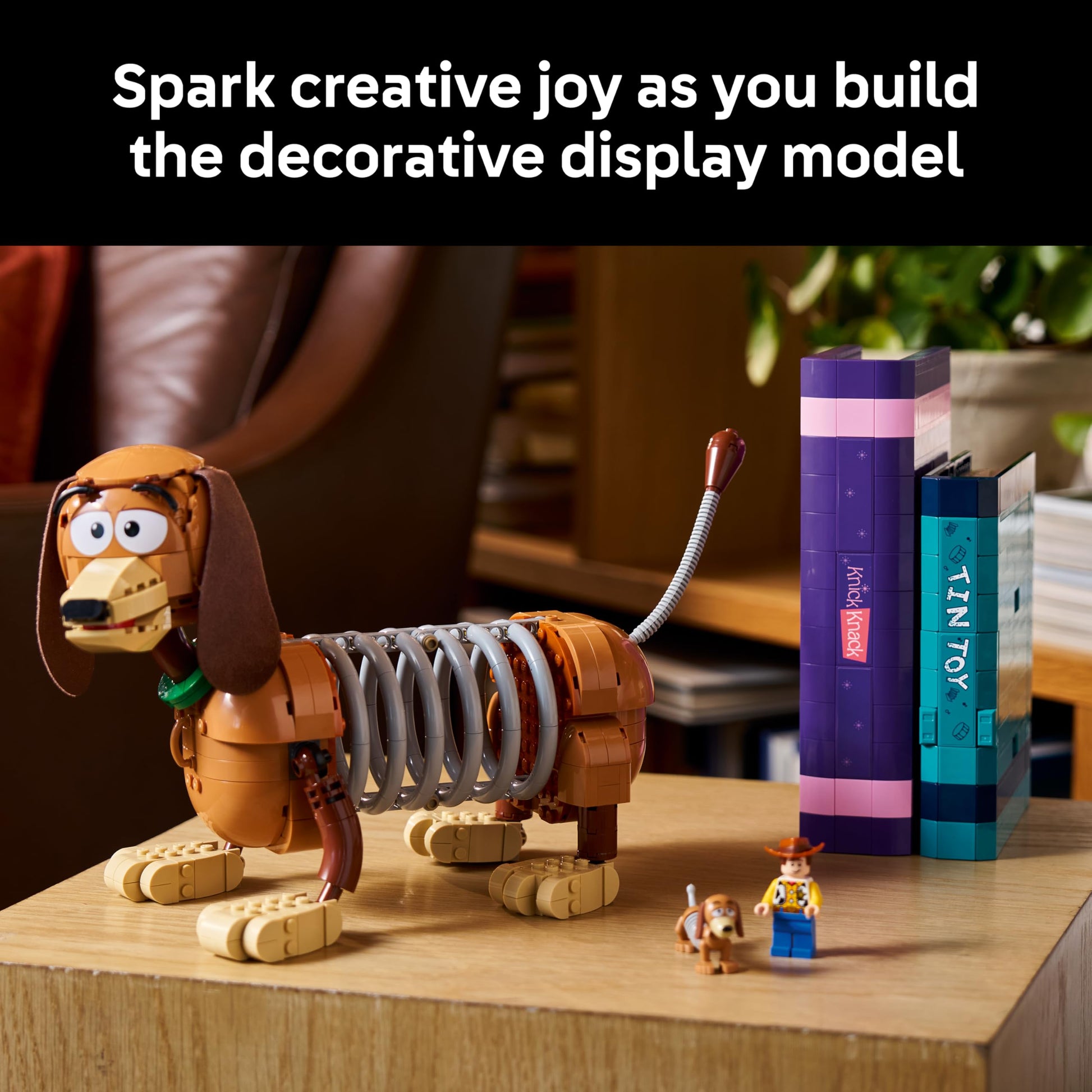 LEGO Disney and Pixar Toy Story Slinky Dog Bookends - Building Set for Adults, Ages 18+ - Disney Gifts for Fans - Bedroom, Shelf or Office Decor - 43301 LEGO
