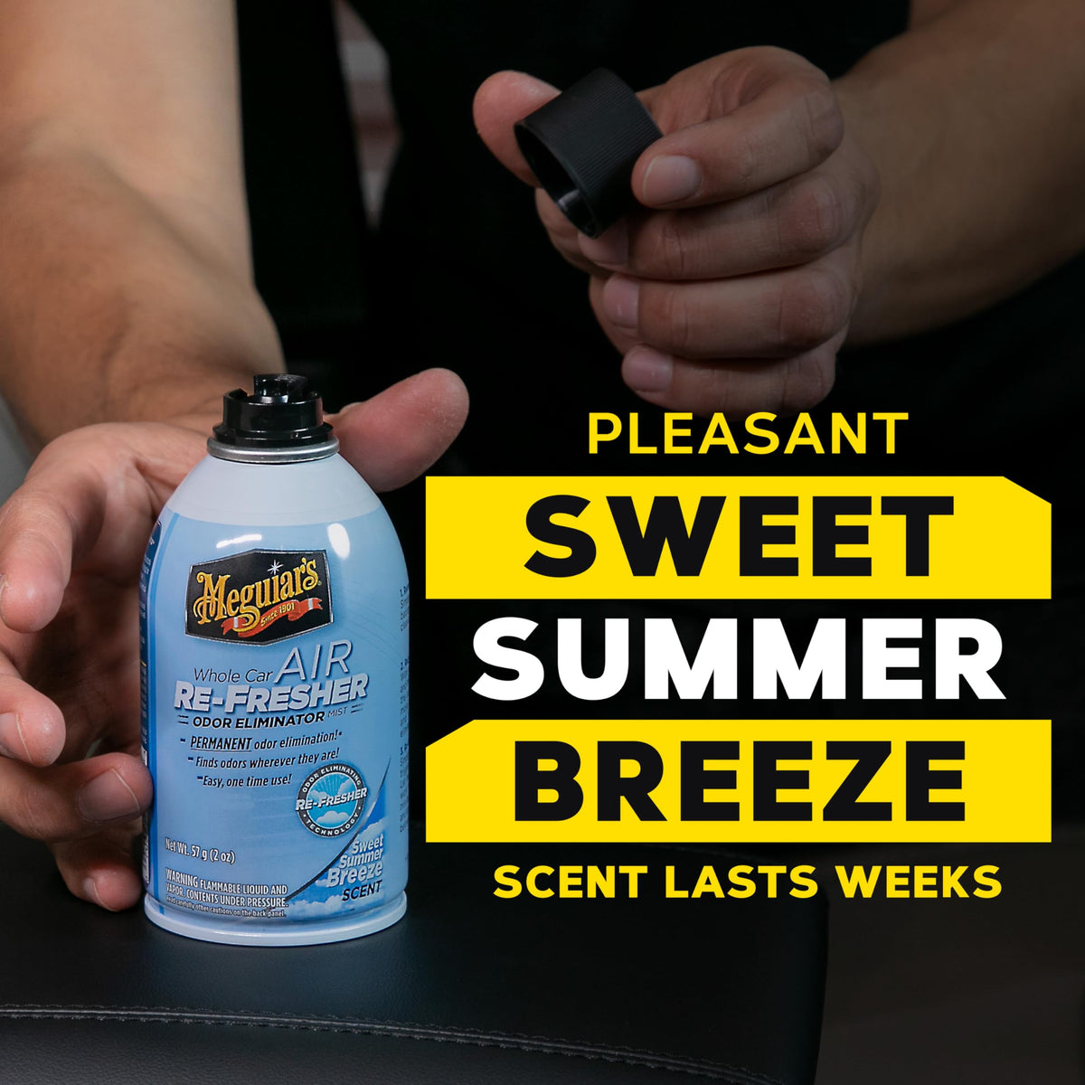 Meguiar’s Whole Car Air Refresher Odor Fighting Mist Summer Breeze, 2 Oz