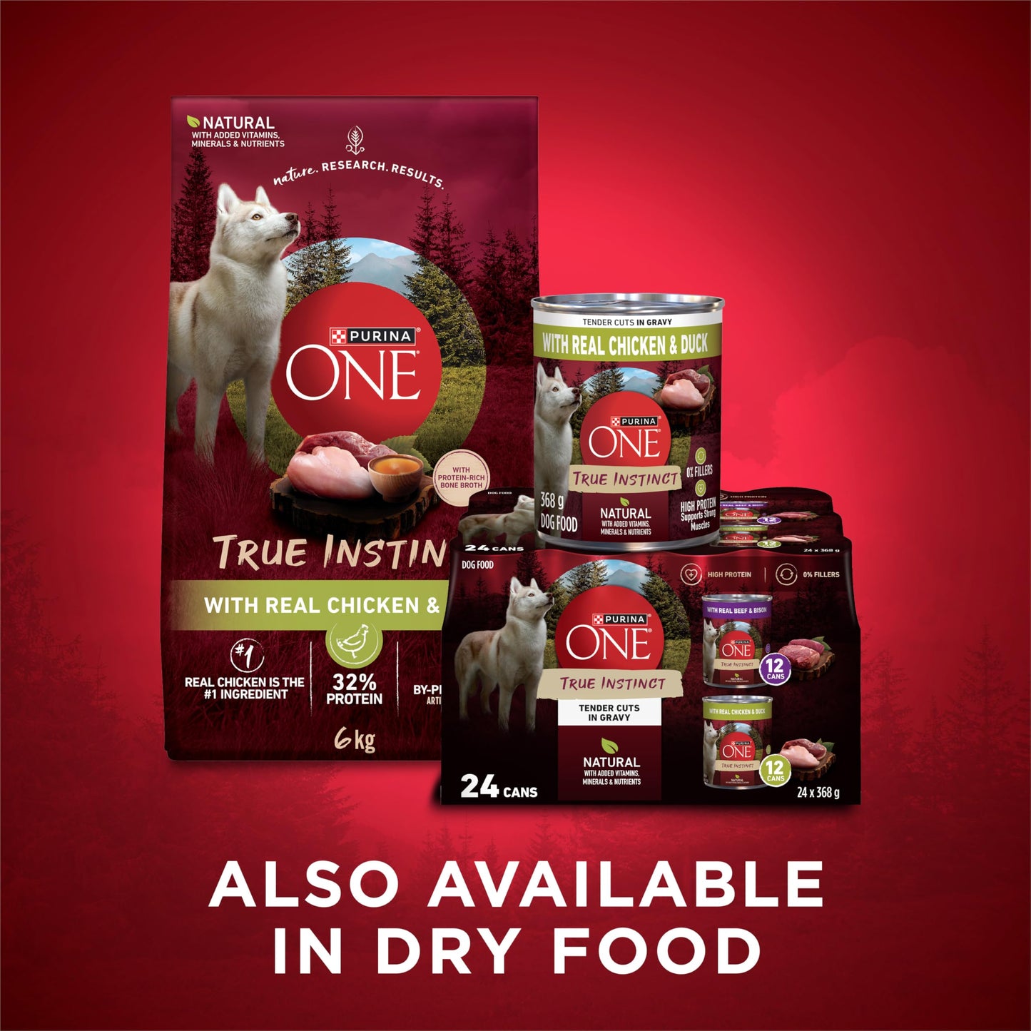 Purina ONE True Instinct Wet Dog Food, Tender Cuts Variety Pack (12 Pack) Purina ONE