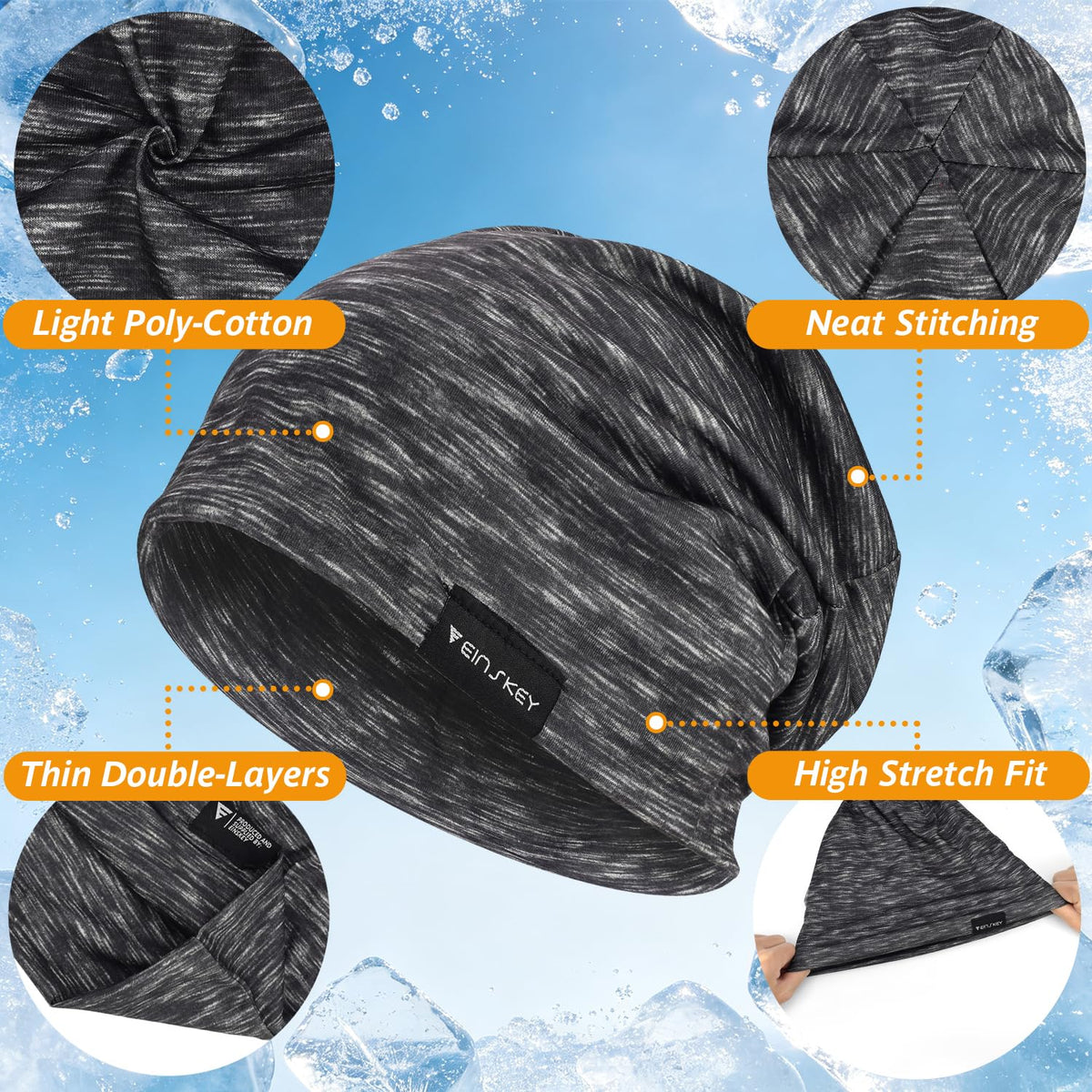 EINSKEY Slouchy Beanie for Men Women, Cotton Multipurpose Daily Headwear 🍁 All In One Marketplace Canada
