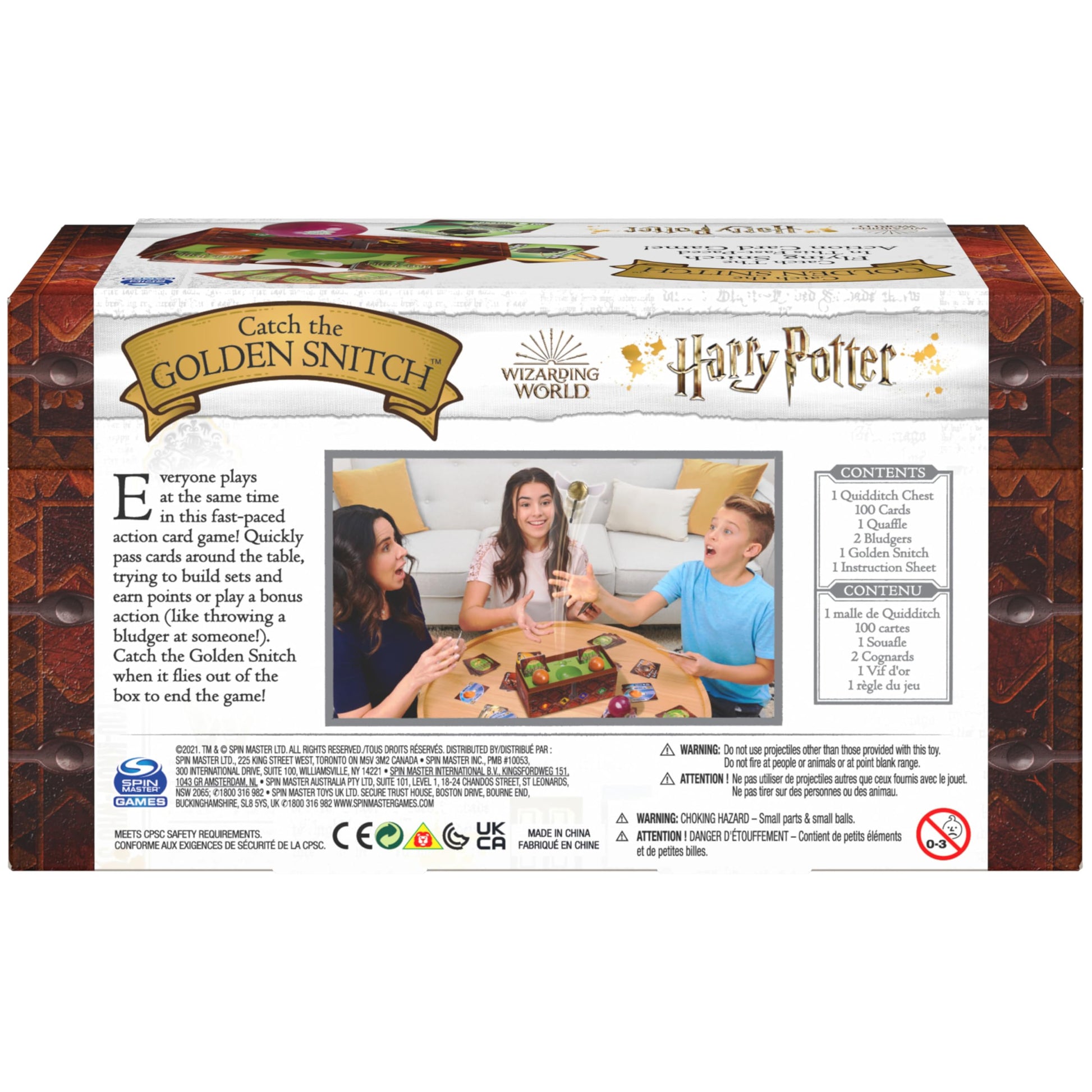 Harry Potter Catch The Golden Snitch, A Quidditch Board Game for Witches, Wizards and Muggles, Family Game Ages 8 & up Spin Master Games