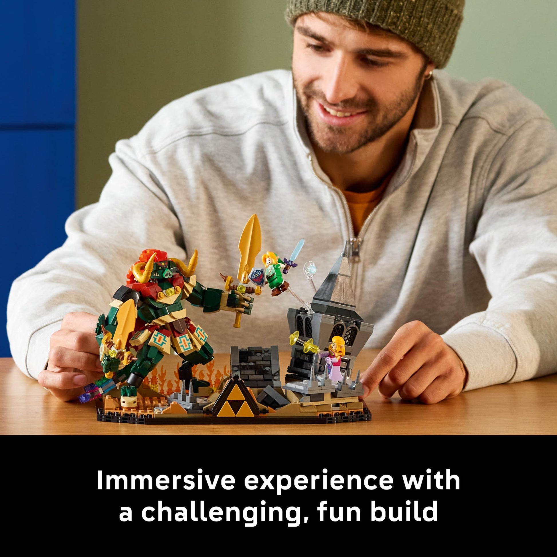 LEGO The Legend of Zelda: Ocarina of Time – The Final Battle - Building Set for Adults, Ages 18+ - Nintendo Collectible with Link & Zelda Minifigures - Bedroom or Game Room Decor - 77093 LEGO