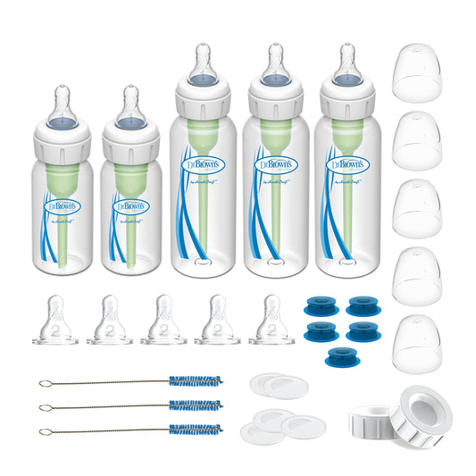 Dr. Brown’s Natural Flow Anti-Colic Options+ Specialty Feeding Starter Kit, 8 oz - Available at All In One Marketplace Canada